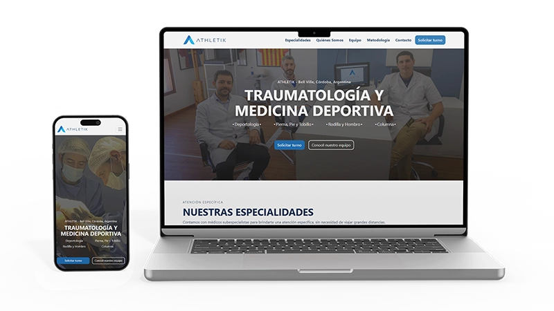 Sitio web Athletik